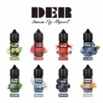 DER 美國原裝進口尼古丁鹽小煙油 | 30ml (35mg/3.5%黃金濃度) 16種水果菸草熱門口味 | 注油主機專用煙油